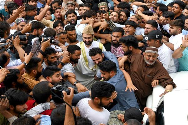 Mirwaiz Freed After 4 Years Post Abrogation | Photograph By Basit Zargar 